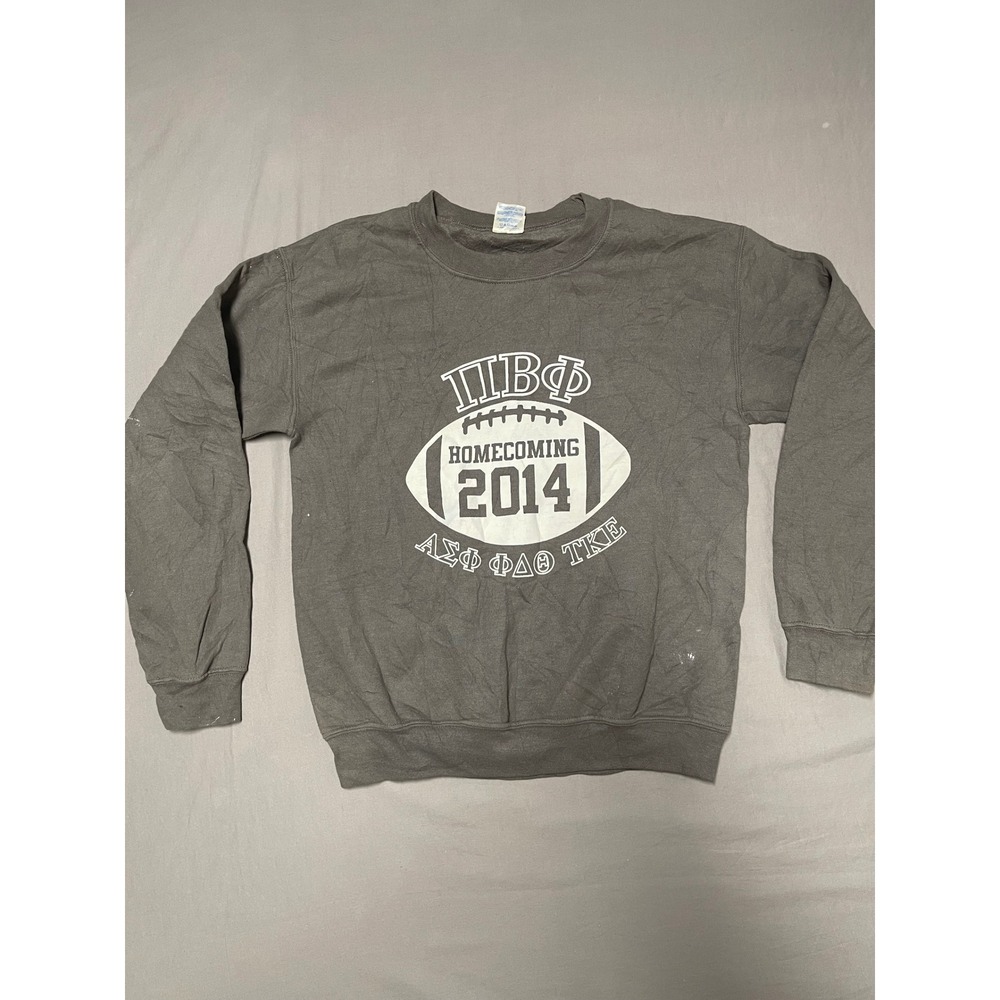 Gildan Pi Beta Phi Homecoming 2014 Sorority Sweatshirt Gray Small Greek Life